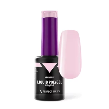 PRN Géllakk alap 8ml Polygel Milky Pink