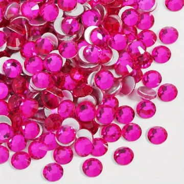 ZD Díszítő kő SS3 Deep pink 100db