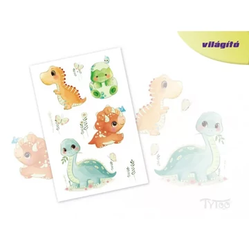 TT Testfestő matrica vizes baby dinó vil