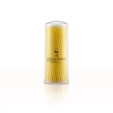 Applikátor pálca 2,5mm -es fejű - sárga, 100db