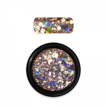 MO Körömdísz holo glitter 02 arany