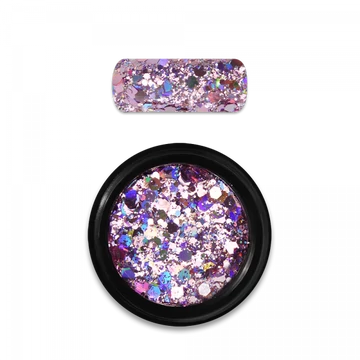 MO Körömdísz holo glitter 03 rose