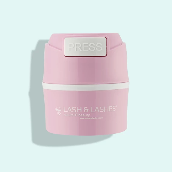 Lash&amp;Lashes Ragasztótartó Konténer - Rózsaszín