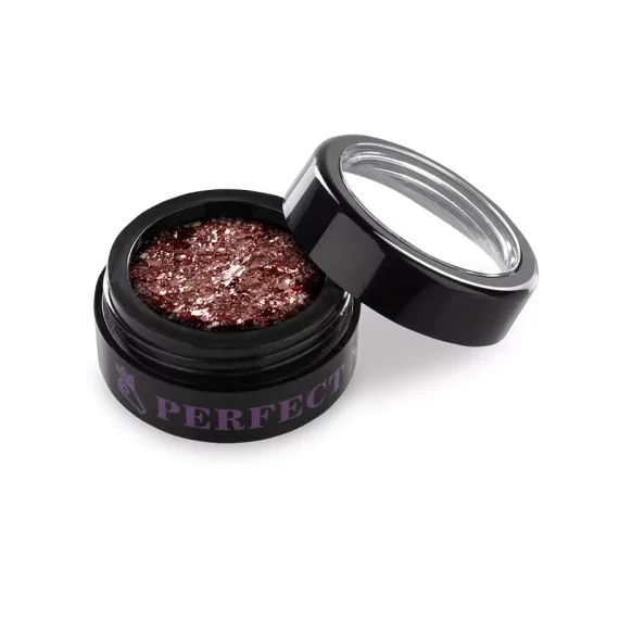 PRN Körömdísz chrome metal flake pink