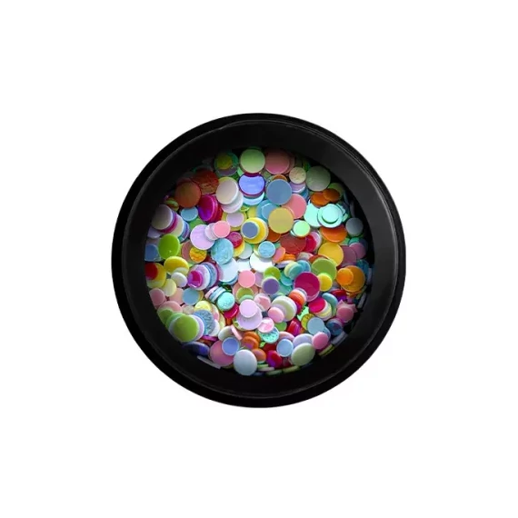 PRN Körömdísz Confetti colorful