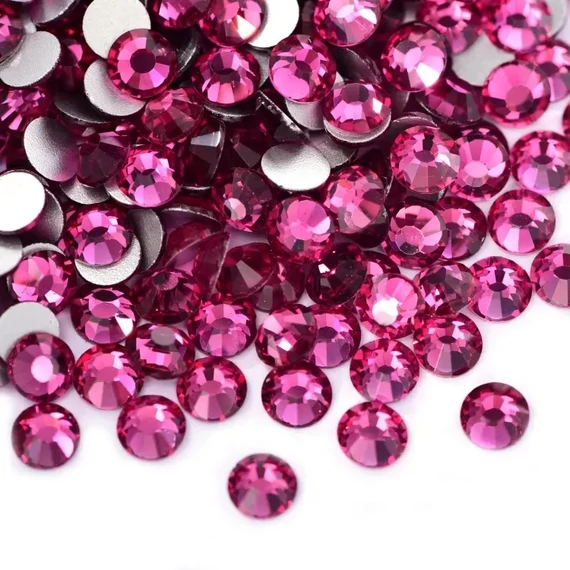 ZD Díszítő kő SS3 Fuchsia 100db