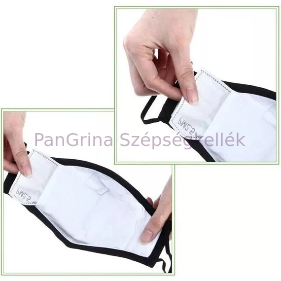 PM2.5 aktívszén filter, szűrőlap, 5 rétegű, cserélhető (2db)