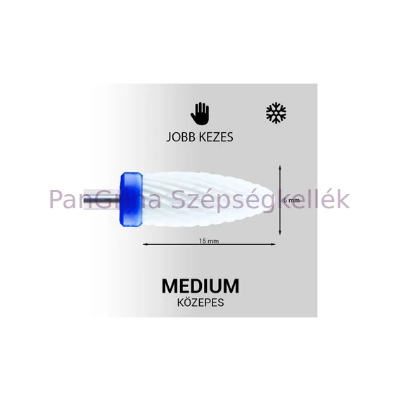 INT Csiszolófej ET kerámia medium jobbos
