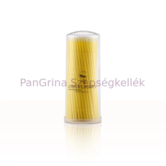 Applikátor pálca 2,5mm -es fejű - sárga, 100db