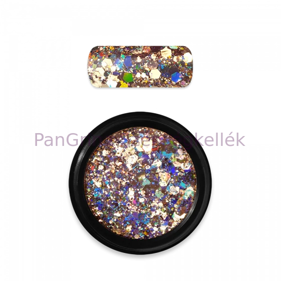 MO Körömdísz holo glitter 02 arany