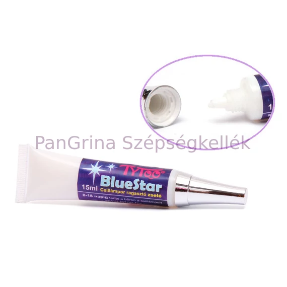 TT Ragasztó csillámpor 15ml Blue S.Utánt