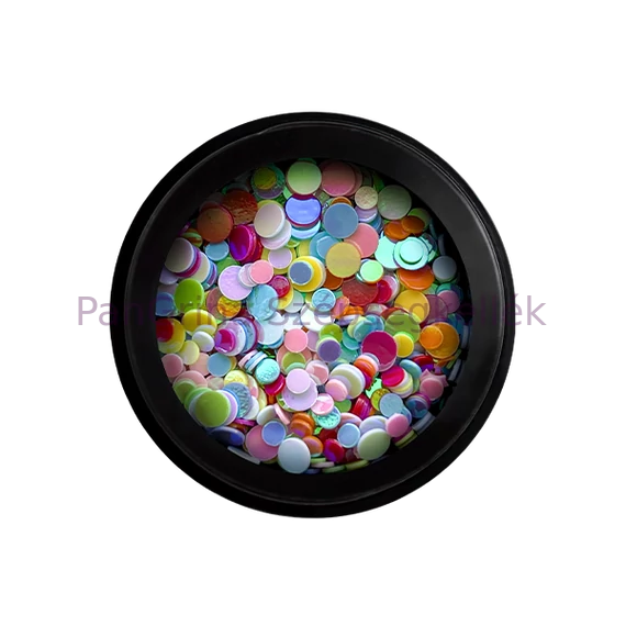 PRN 3D Körömdíszítő Konfetti - Colorful