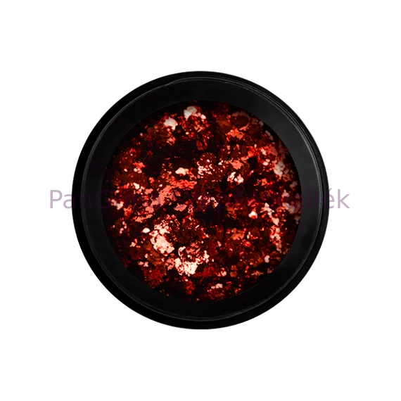 PRN Metal Chrome Flakes - Körömdíszítő pehely - piros (Sugar Love)