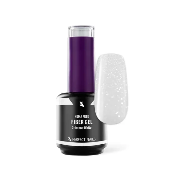 PRN Géllakk alap 15ml Fiber shimmer whit