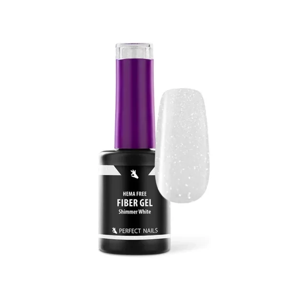 PRN Géllakk alap 8ml Fiber shimmer white